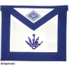 Masonic apron (leather) – York Rite – Electricien – Machine embroidery