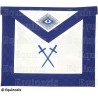 Masonic apron (leather) – York Rite – Grade Intérieur – Machine embroidery