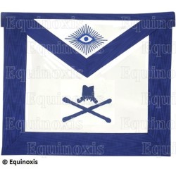 Masonic apron (leather) – York Rite – Maréchal – Machine embroidery