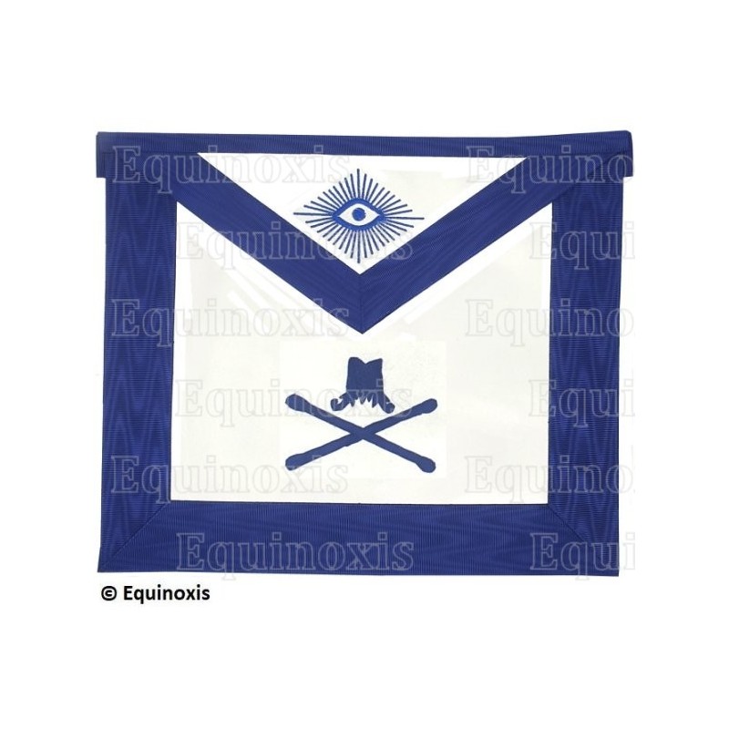Masonic apron (leather) – York Rite – Maréchal – Machine embroidery