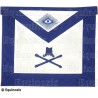 Masonic apron (leather) – York Rite – Maréchal – Machine embroidery