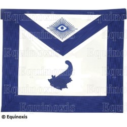Masonic apron (leather) – York Rite – Premier Intendant – Machine embroidery