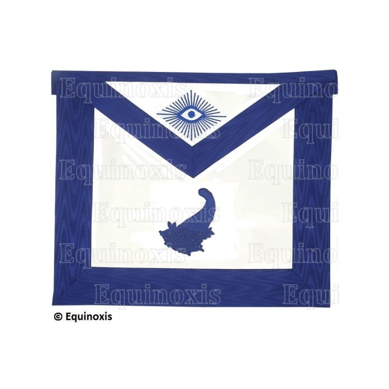Masonic apron (leather) – York Rite – Premier Intendant – Machine embroidery