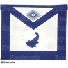 Masonic apron (leather) – York Rite – Premier Intendant – Machine embroidery