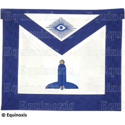Masonic apron (leather) – York Rite – Premier Surveillant – Machine embroidery