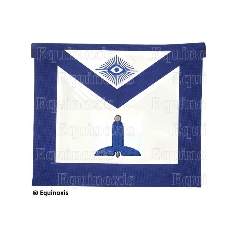 Masonic apron (leather) – York Rite – Premier Surveillant – Machine embroidery