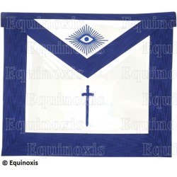 Masonic apron (leather) – York Rite – Tuileur – Machine embroidery