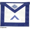 Masonic apron (leather) – York Rite – Worshipful Master 3 – Machine embroidery