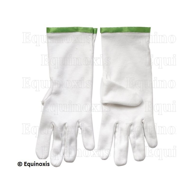 Cotton Masonic gloves – RSR – Saint Andrew's Master – Size XL