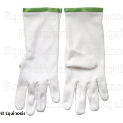 Cotton Masonic gloves – RSR – Saint Andrew's Master – Size L