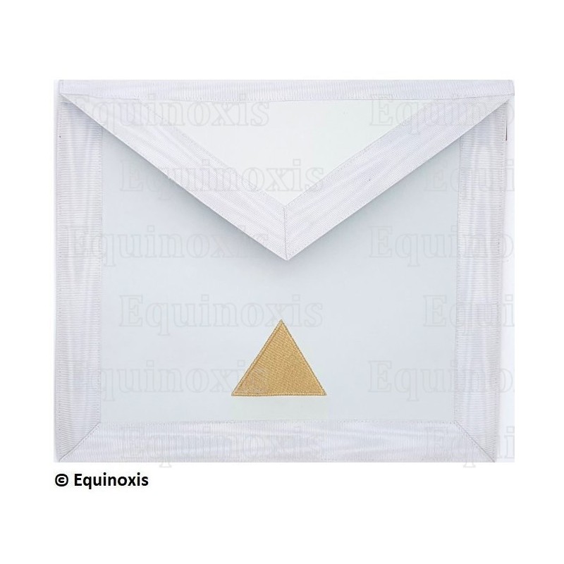 Masonic apron (fake leather) – Scottish Rite (AASR) – 24th degree – Machine embroidery