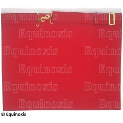 Masonic apron (fake leather) – Scottish Rite (AASR) – 24th degree – Machine embroidery