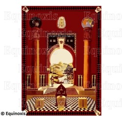 Tableau de Loge maçonnique – Mark degree – Master Mason – 70 cm x 50 cm