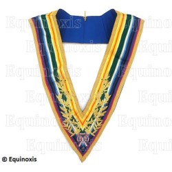 Masonic collar – Nautoniers – Grand Officier National Actif – Machine embroidery
