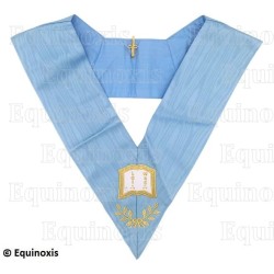 Masonic collar – Traditional French Rite – Orateur – Machine embroidery 