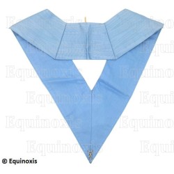Masonic collar – Traditional French Rite – Vénérable en chaire – Machine embroidery 
