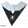 Masonic collar – Traditional French Rite – Trésorier – Mourning back – Machine embroidery 