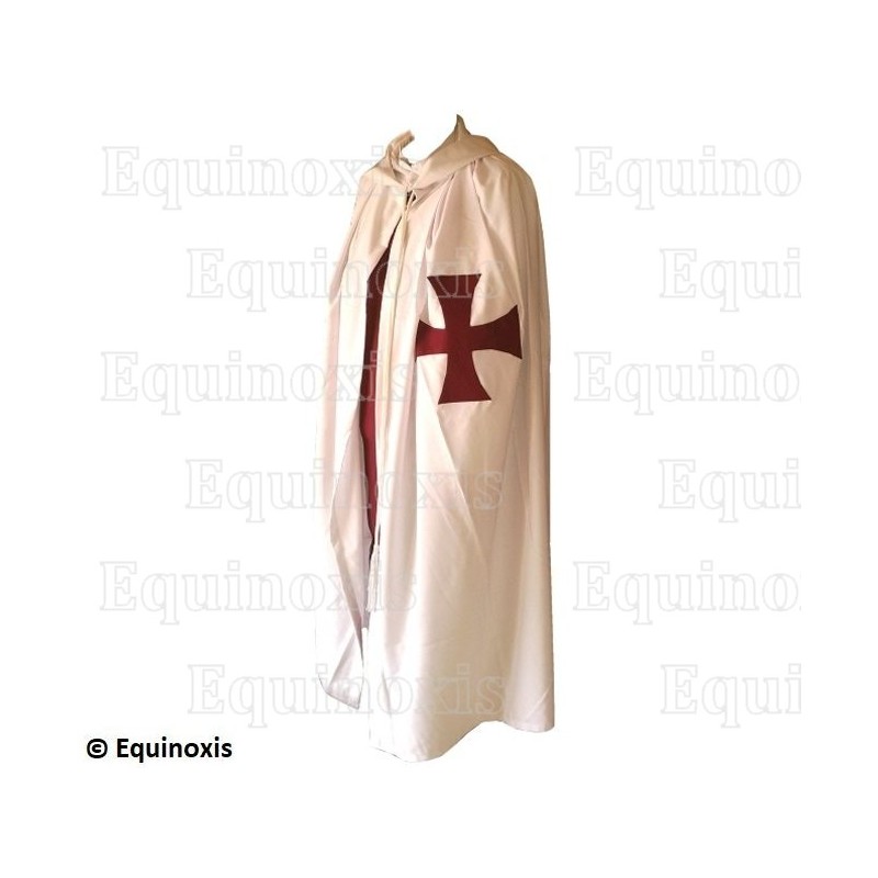 Manteau templier – Knights Templar (KT) – Manteau blanc avec croix du Temple 