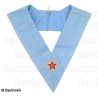 Masonic collar – Traditional French Rite – Vénérable en chaire – Machine embroidery 