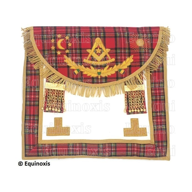 Leather Masonic apron – Scottish Rite – Worshipful Master