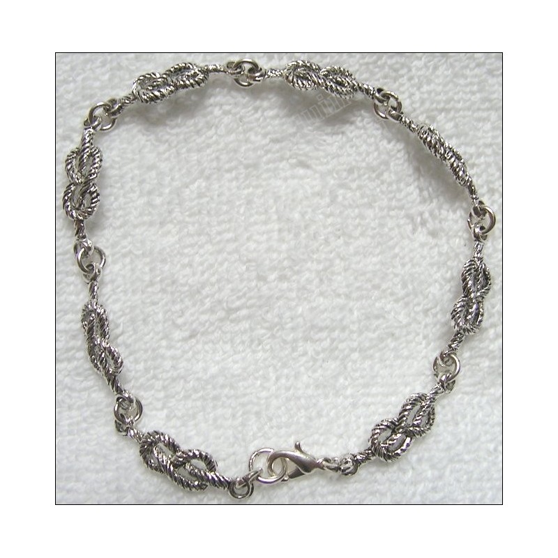 Masonic Ladies' bracelet – Masonic knot – Silver finish