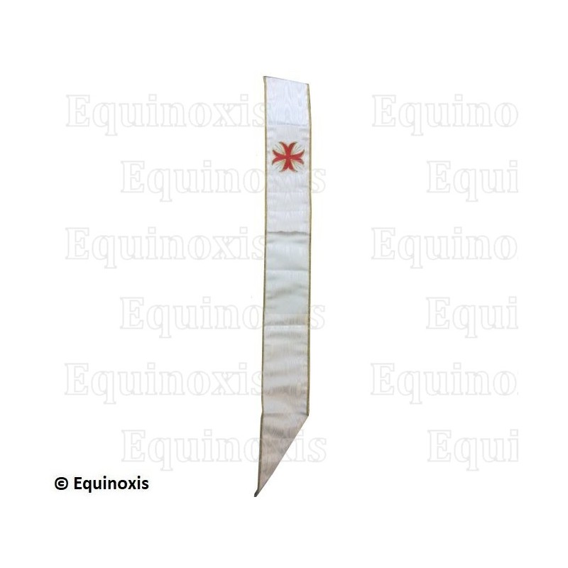 Cordon maçonnique moirée – CBCS – Croix templière