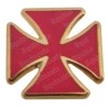 Templar lapel pin – Patted Templar cross w/ red enamel