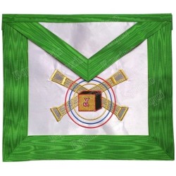 Satin Masonic apron – Scottish Rite (AASR) – 5th degree
