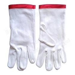 Cotton Masonic gloves – RSR – CBCS – Size 7 ½