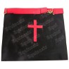 Leather Masonic apron – AASR – 18th degree – Knight Rose-Croix – Patted Templar cross w/ acacia