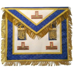 Leather Masonic apron – Craft Provincial or London Full Dress Regalia – Machine embroidery