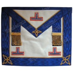 Leather Masonic apron – Craft Provincial Undress Regalia – Machine embroidery
