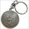 Feng-Shui keyring – Om Mani Padme Hung – Antique silver