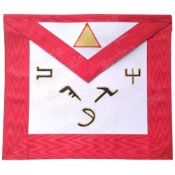 Fake-leather Masonic apron – Scottish Rite (AASR) – 6th degree