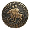 Templar magnet – Templar seal – Antique bronze