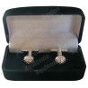 Cuff-links with box – Golf ball – Silver
