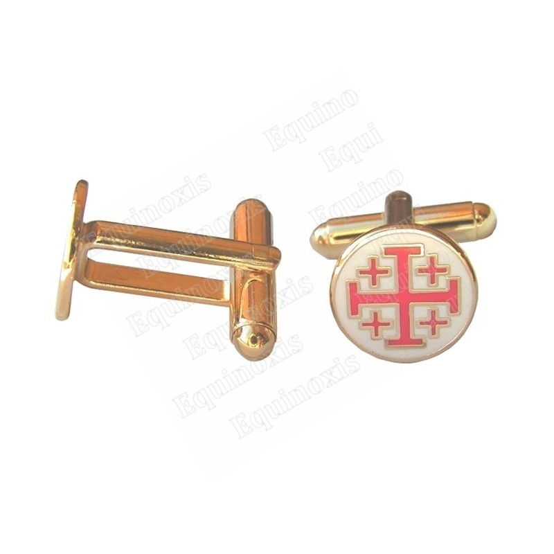 Masonic cuff-links – Cross of St John of Jerusalem
