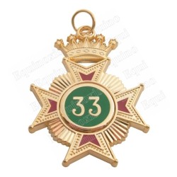 Commander's medal – AASR – 33rd degree