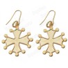 Boucles d'oreilles occitanes – Occitania cross or vif – Large