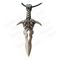 Gothic pendant – Dagger with skulls