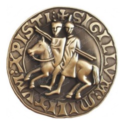 Templar paperweight – 3D Templar seal – Antique bronze
