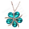 Crystal pendant – Starfish – Blue – Pink-gold finish
