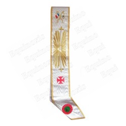 Masonic sash – Scottish Rite (ASSR) –33rd degree –  Grand glory – Machine embroidery