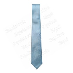 Microfiber tie – Blue with fine white stripes
