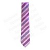 Microfiber necktie – Pink with paisley motifs