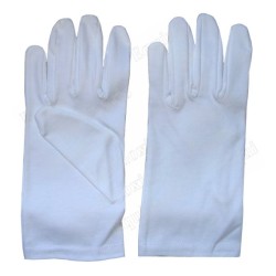 Masonic cotton gloves – White – Size XXXL