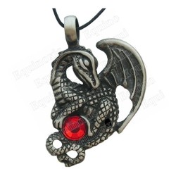 Dragon pendant – Baby dragon with stone