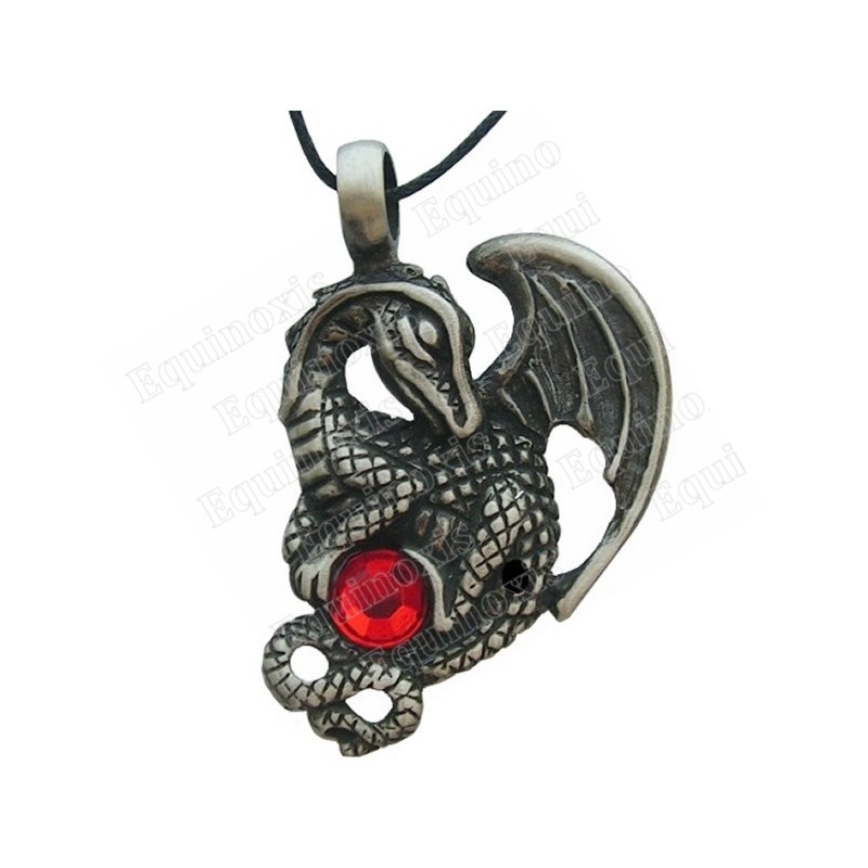 Dragon pendant – Baby dragon with stone