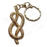 Masonic keyring – Masonic knot – Gold finish