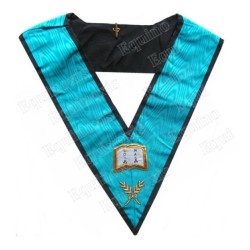 Masonic collar – 4th degree – Orator – Scottish Rite (AASR) – Mourning back – Hand embroidery